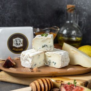 Alvura Blue - Queijo Artesanal de Casca Florida e Veios Azuis de Leite de Cabra  - Peça 220G